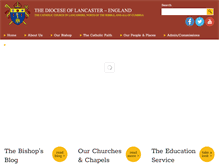 Tablet Screenshot of lancasterdiocese.org.uk